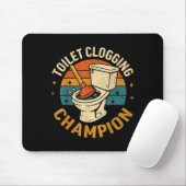 Toilet Clogging Chamon Tee Funny Meme  Mousepad (Mit Mouse)