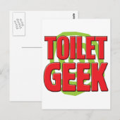 Toilet Geek Postkarte (Vorne/Hinten)
