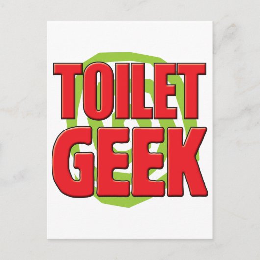 Toilet Geek Postkarte (Vorderseite)
