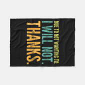 Toilet Later Feelin' Clog Saying Might HumorFeelin Fleecedecke (Vorderseite (Horizontal))