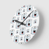 Toilet Paper Clock Runde Wanduhr (Winkel)