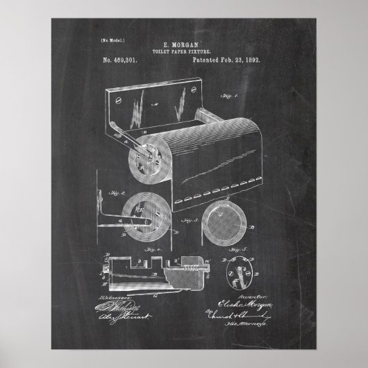 Toilet Paper Roll Patent Poster (Vorne)