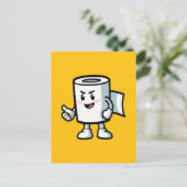 Toilet Roll Postkarte (Stehend Vorderseite)