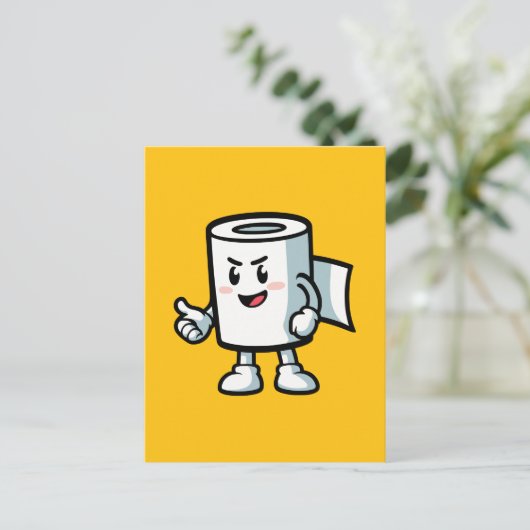 Toilet Roll Postkarte (Stehend Vorderseite)