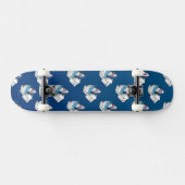 Toilet Shark Funny Blue Skateboard (Horizontal)