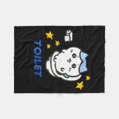 Toilet Time Chikawa Meme Funny Tee Fleecedecke (Vorderseite (Horizontal))