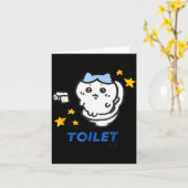 Toilet Time Chikawa Meme Funny Tee  Karte (Gelbe Blume)