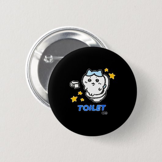 Toilet Time Chikawa Meme Tee  Button (Vorne & Hinten)