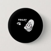 Toilet Time Chikawa Meme Tee  Button (Vorderseite)