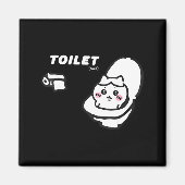 Toilet Time Chikawa Meme Tee Magnet (Vorne)