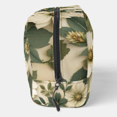 Toiletry bag green flowers pattern  waschbeutel (Rechts)