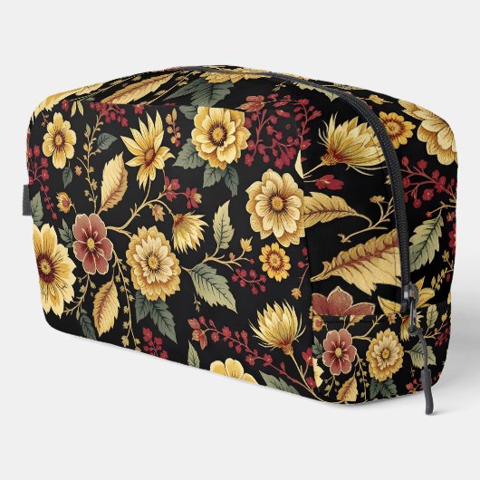 Toiletry Bags flowers pattern Waschbeutel (Rechte Ecke)