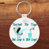 Toilette Gestochen Schlüsselanhänger (Vorderseite)