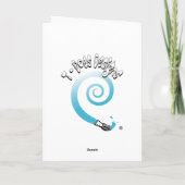 Toilette im Badezimmer Grußkarte Karte (Rückseite)