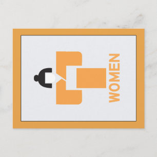 Toilette, japanisches Zeichen Postkarte