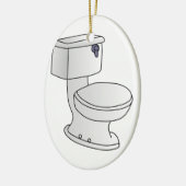Toilette Keramikornament (Links)