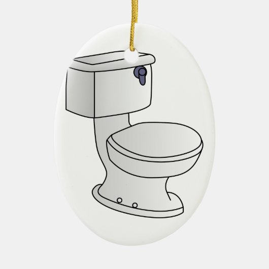 Toilette Keramikornament (Vorne)