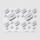 Toilette mit dekorativem Papierseife Seidenpapier (Vorderseite)