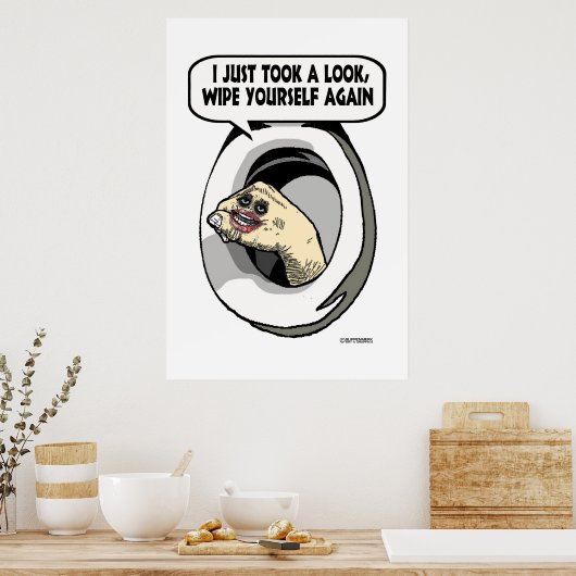 Toilette Poster (Küche)