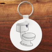 Toilette Schlüsselanhänger (Vorderseite)