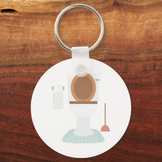 Toilette Schlüsselanhänger (Vorderseite)