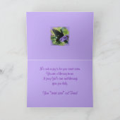 Toilette-Schmetterling geheime Schwester- oder Karte (Innenseite)