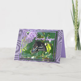 Toilette-Schmetterling geheime Schwester- oder Karte