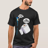 Toilette Toilette Toilette Toilette Toilettenpapie T-Shirt (Vorderseite)