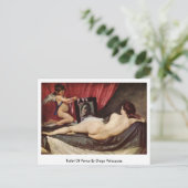 Toilette von Venus von Diego Velazquez Postkarte (Stehend Vorderseite)