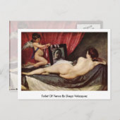 Toilette von Venus von Diego Velazquez Postkarte (Vorne/Hinten)
