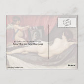 Toilette von Venus von Diego Velazquez Postkarte (Rückseite)