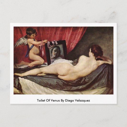 Toilette von Venus von Diego Velazquez Postkarte (Vorderseite)
