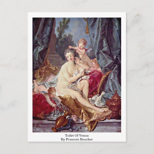 Toilette von Venus von Francois Boucher Postkarte (Vorderseite)