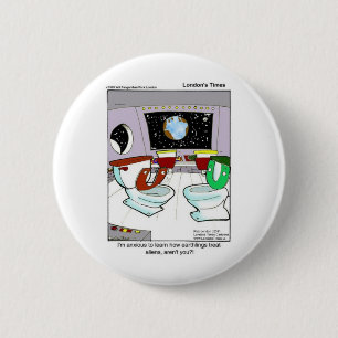 Toiletten aus dem Weltraum Funny T-Shirts Tasse Ka Button