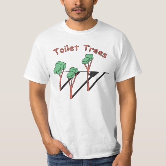 Toiletten-Baum-T-Shirt T-Shirt (Vorderseite)