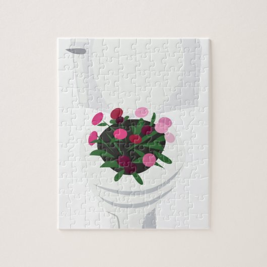 Toiletten-Blumen Puzzle (Vertikal)