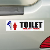 Toiletten-flüchtiger Blick Autoaufkleber (Auf Auto)