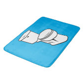 Toiletten-Grafik Badematte (Schrägansicht)