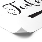 Toiletten Hochzeitsmarkieren Direkte Pfeilrichtung Poster (Ecke)