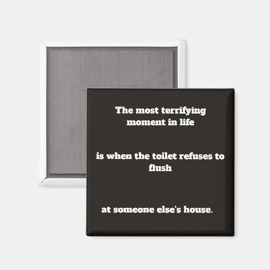Toiletten Humor  Magnet (Vorderseite/Rückseite)