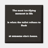 Toiletten Humor  Magnet (Vorne)