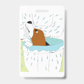 Toiletten Hund  Ausweis (Vorderseite)