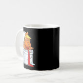 Toiletten-Kotz Trump  Kaffeetasse (Vorderseite Links)