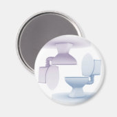 Toiletten Magnet (Vorderseite/Rückseite)