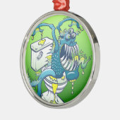 Toiletten-Monster Ornament Aus Metall (Links)