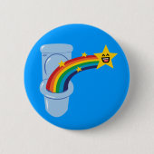 Toiletten-Regenbogen Button (Vorderseite)