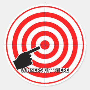 Toiletten-Schießübungen Runder Aufkleber