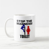 Toiletten-Verrücktheit Kaffeetasse (Links)
