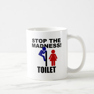 Toiletten-Verrücktheit Kaffeetasse