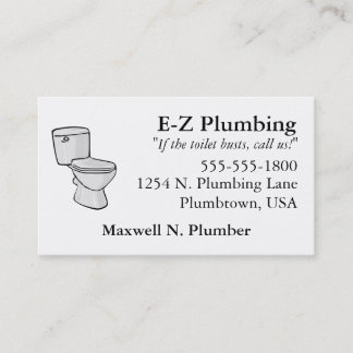 Toiletten-Visitenkarte Visitenkarte